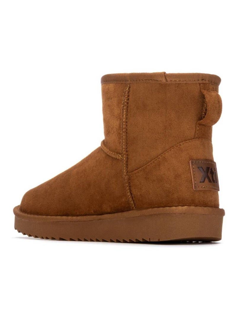 Bottines femme fourrées Camel - Kiabi