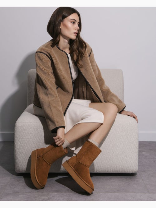 Bottines femme fourrées - Kiabi