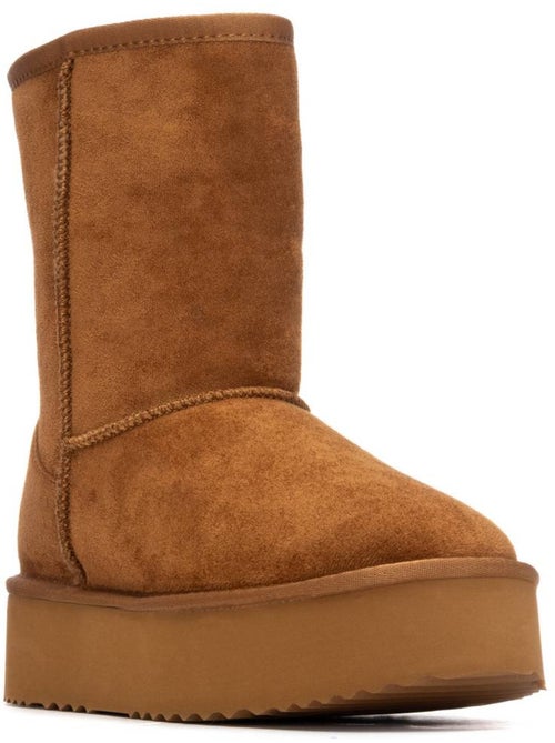 Bottines femme fourrées - Kiabi
