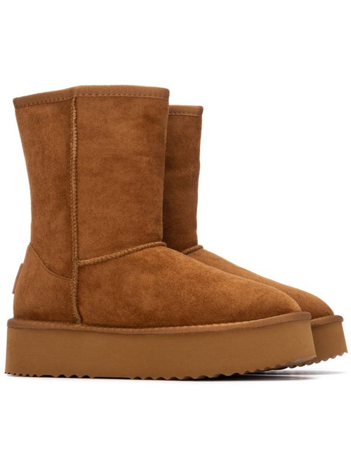 Bottines femme fourrées - Kiabi