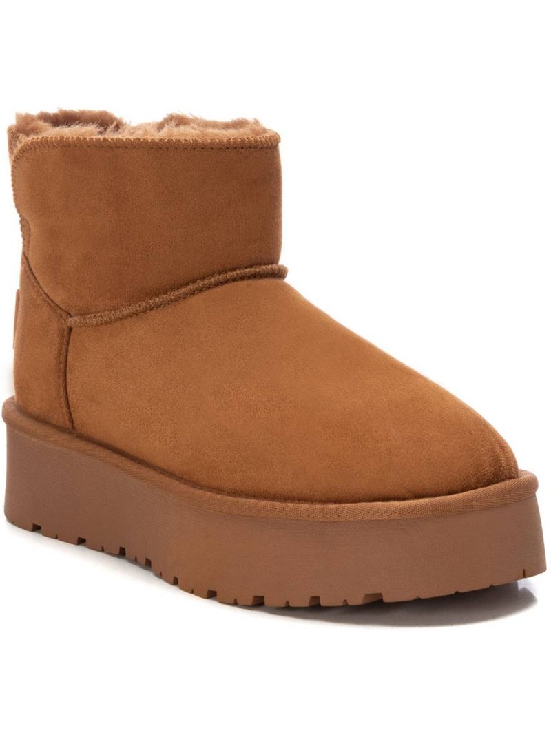 Bottines femme fourrées Camel - Kiabi