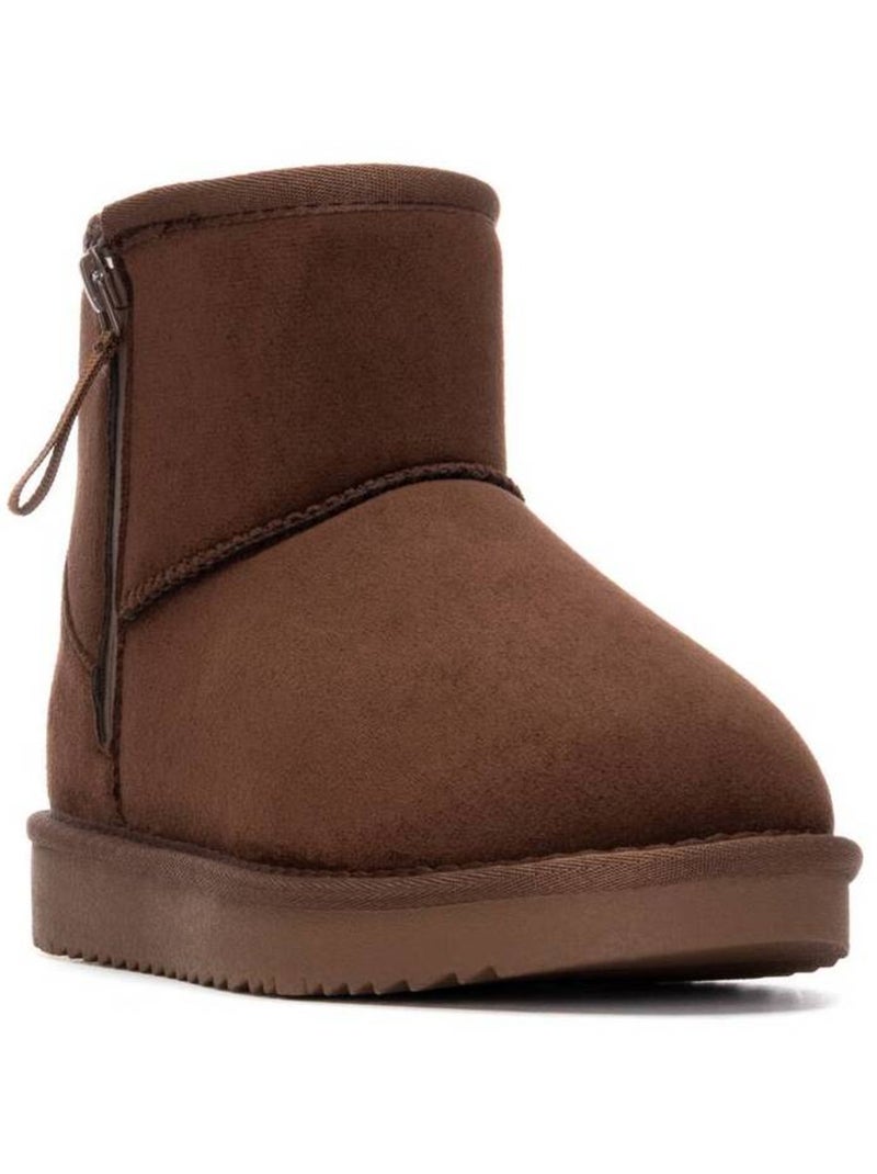 Bottines femme fourrées Marron - Kiabi