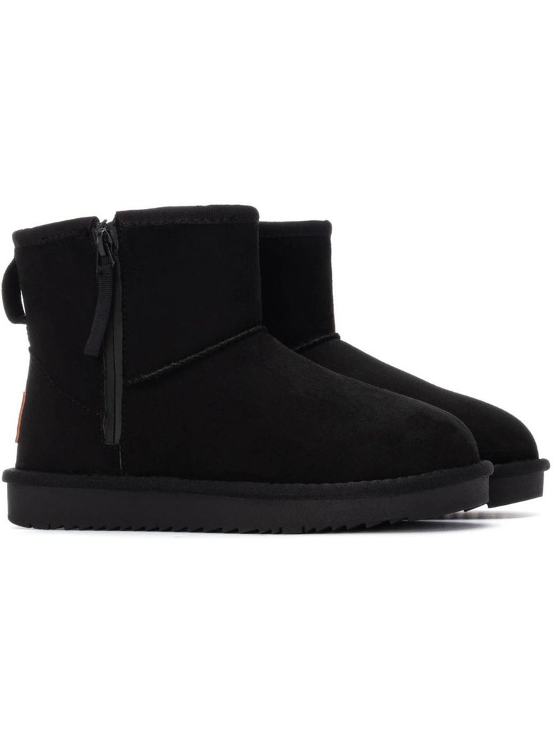 Bottines femme fourrées Noir - Kiabi
