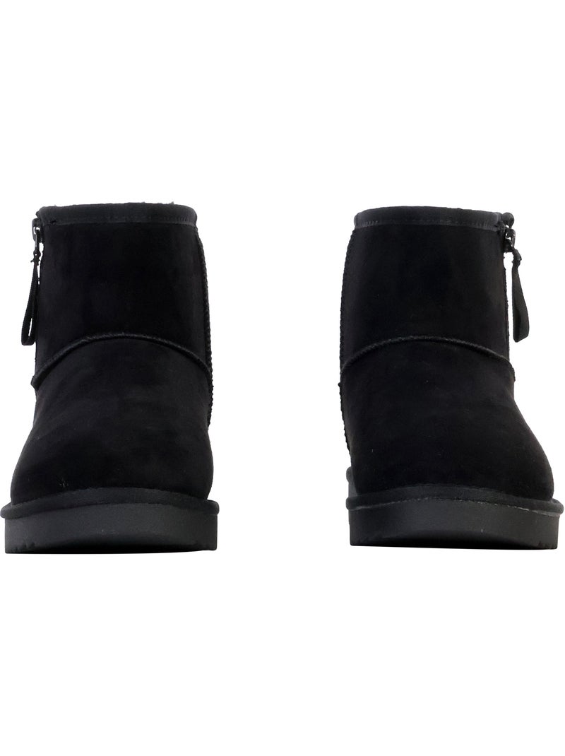 Bottines femme fourrées Noir - Kiabi