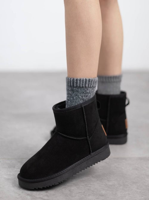 Bottines femme fourrées - Kiabi