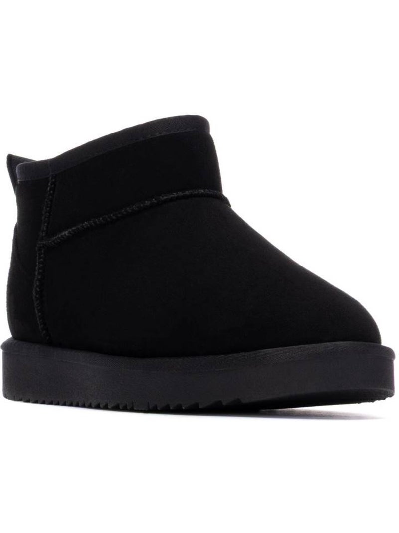 Bottines femme fourrées Noir - Kiabi