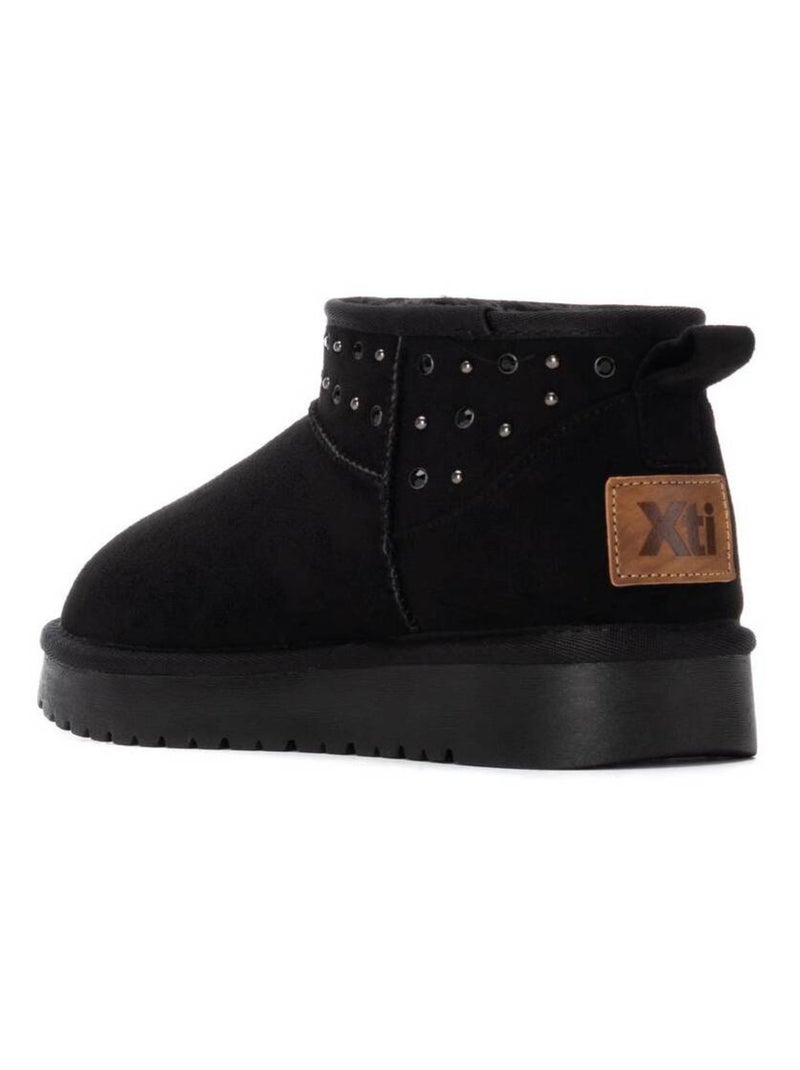 Bottines femme fourrées Noir - Kiabi