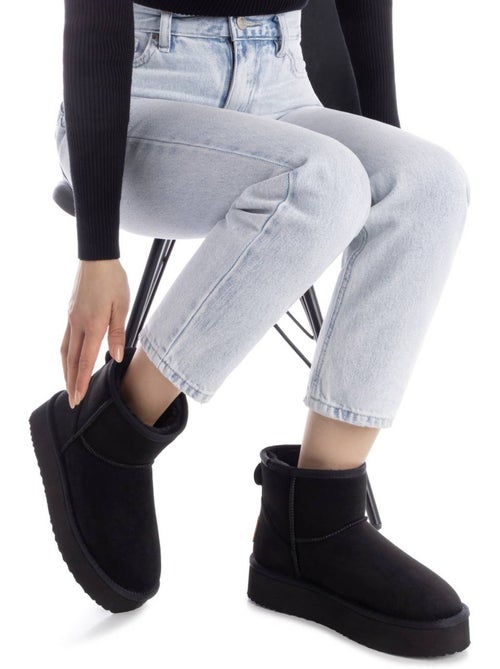 Bottines femme fourrées - Kiabi