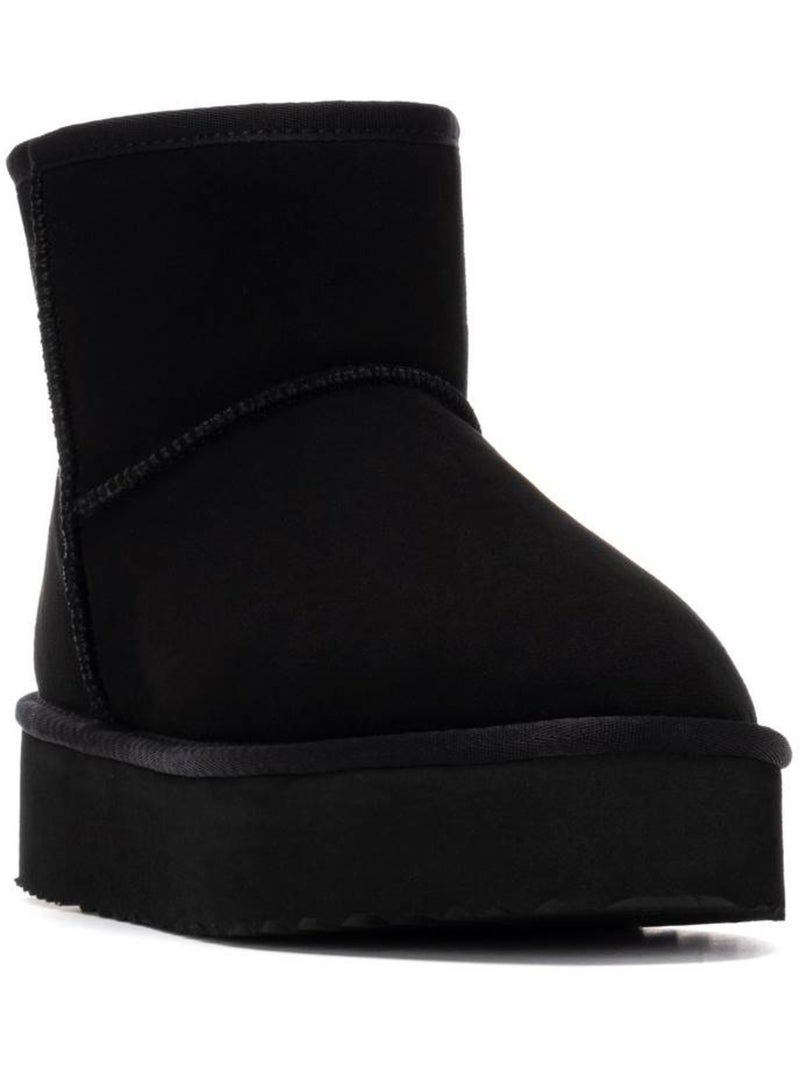 Bottines femme fourrées Noir - Kiabi