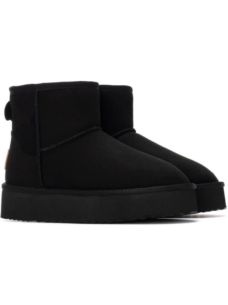 Bottines femme fourrées Noir - Kiabi