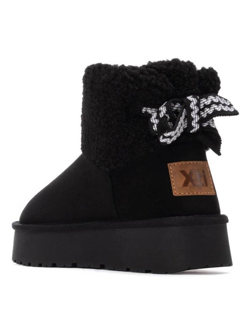 Bottines femme fourrées Noir - Kiabi