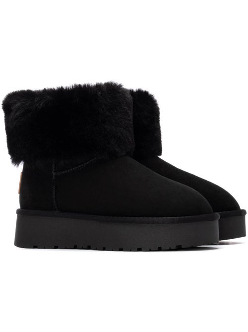 Bottines femme fourrées - Kiabi