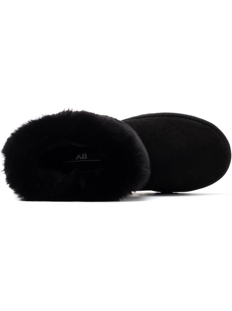 Bottines femme fourrées Noir - Kiabi