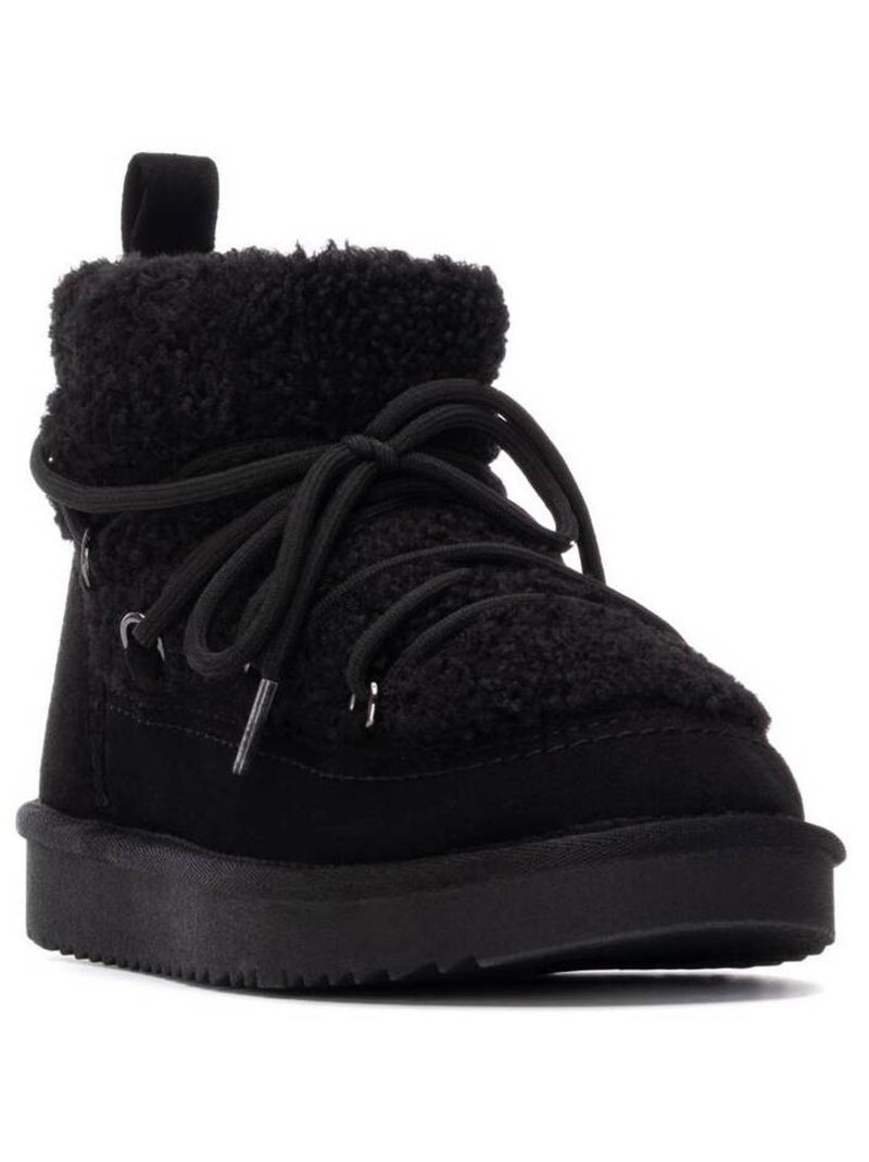 Bottines femme fourrées Noir - Kiabi