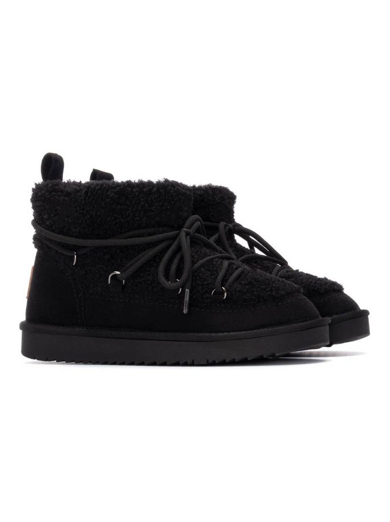 Bottines femme fourrées Noir - Kiabi