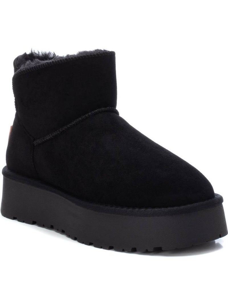 Bottines femme fourrées Noir - Kiabi