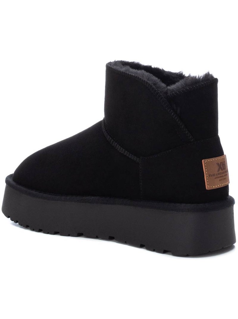 Bottines femme fourrées Noir - Kiabi