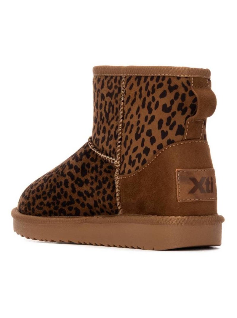 Bottines femme fourrées Noir Marron - Kiabi