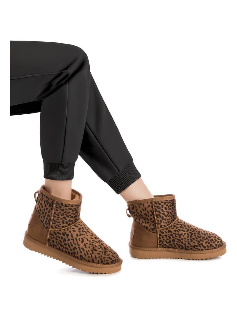 Bottines femme fourrées Noir Marron - Kiabi