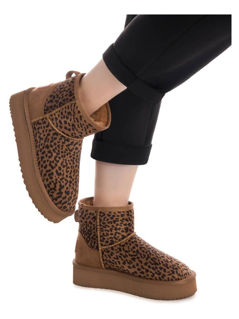 Bottines femme fourrées Noir Marron - Kiabi