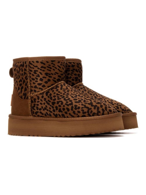 Bottines femme fourrées - Kiabi