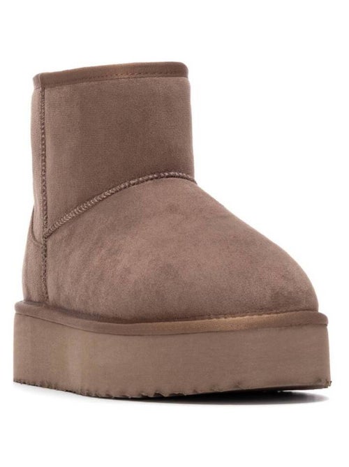 Bottines femme fourrées - Kiabi