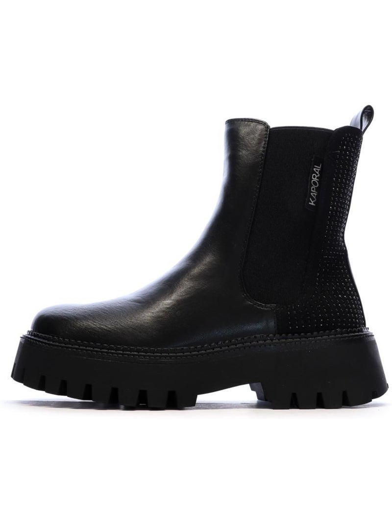 Bottines femme kaporal Noir - Kiabi