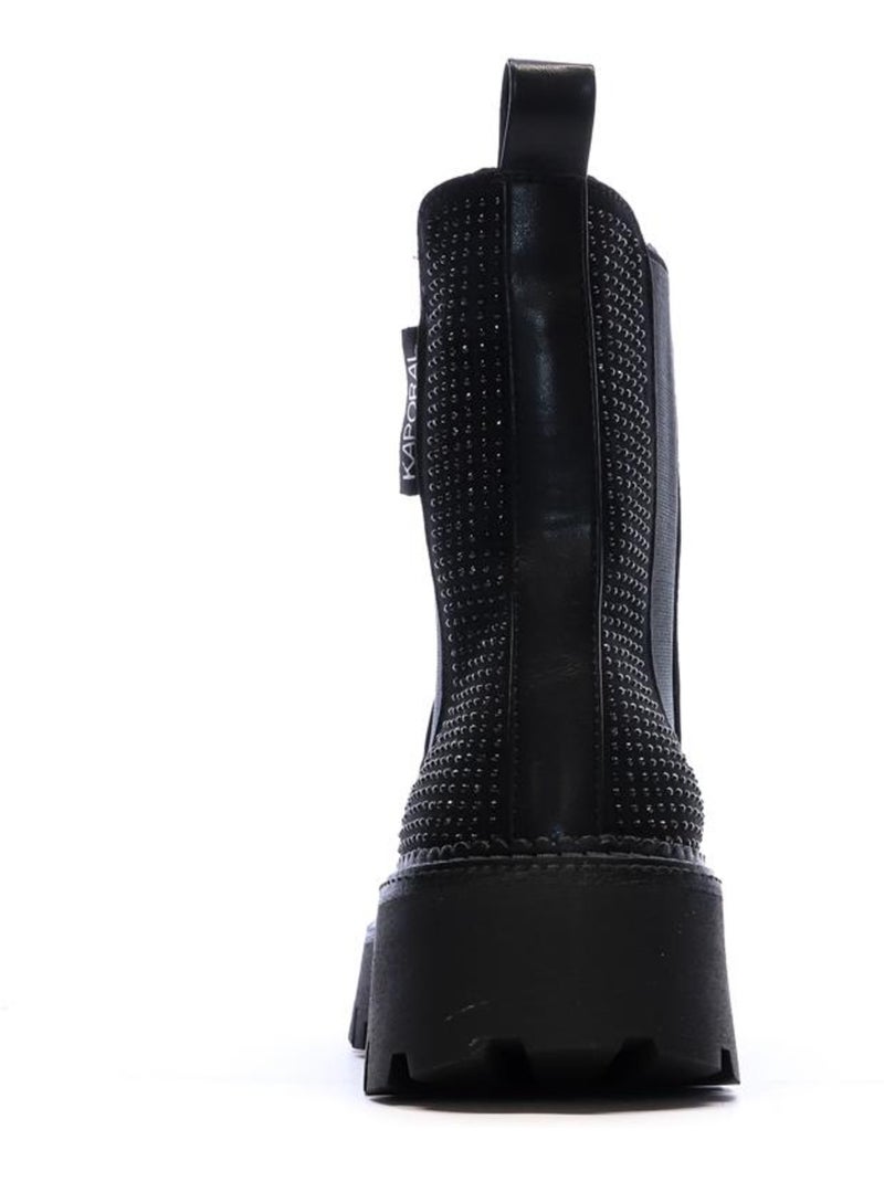 Bottines femme kaporal Noir - Kiabi