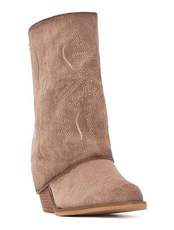 Bottines femme style cowboy
