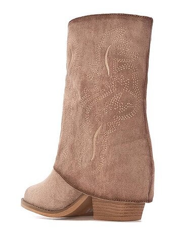 Bottines femme style cowboy