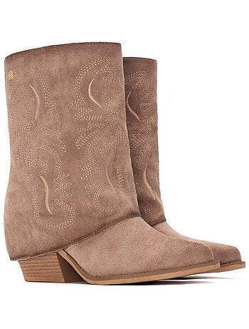 Bottines femme style cowboy