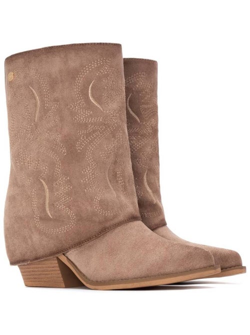 Bottines femme style cowboy - Kiabi