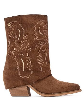 Bottines femme style cowboy