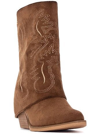 Bottines femme style cowboy
