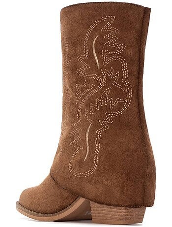 Bottines femme style cowboy