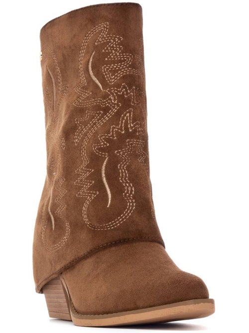 Bottines femme style cowboy - Kiabi