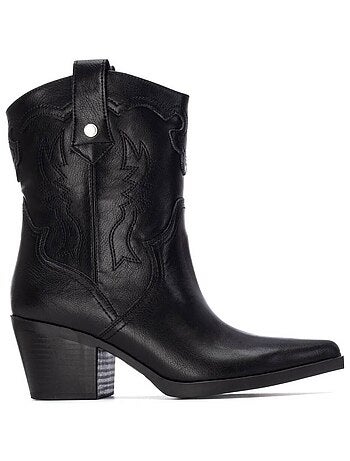 Bottines femme style cowboy