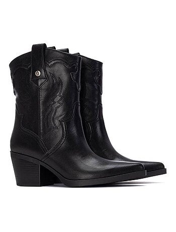 Bottines femme style cowboy