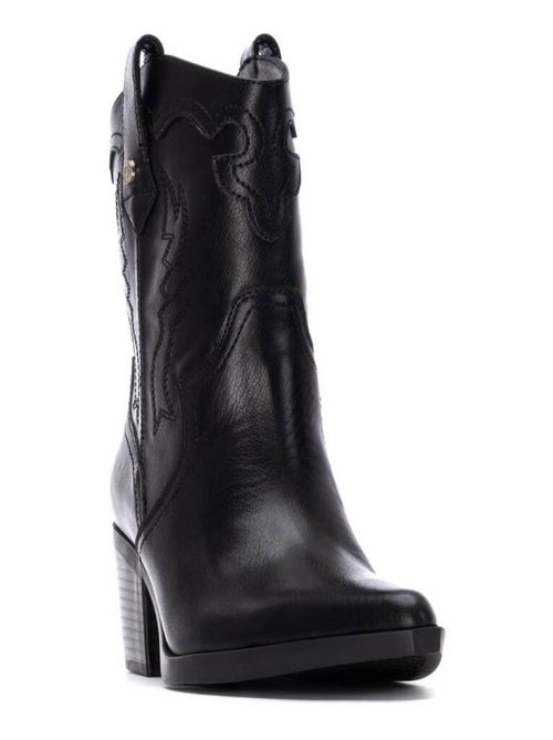 Bottines femme style cowboy - Kiabi