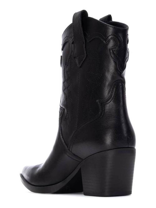 Bottines femme style cowboy - Kiabi