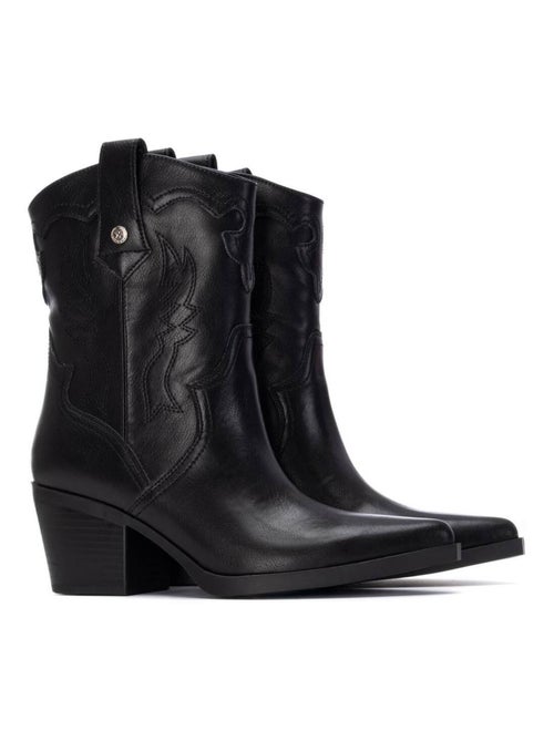 Bottines femme style cowboy - Kiabi
