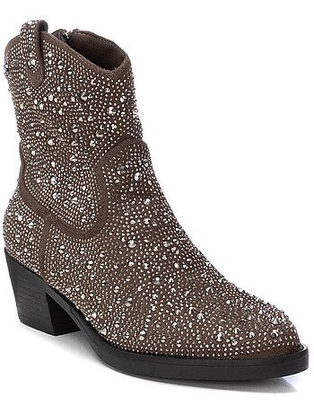 Bottines femme style cowboy