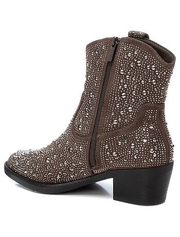 Bottines femme style cowboy