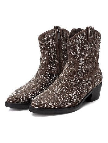 Bottines femme style cowboy