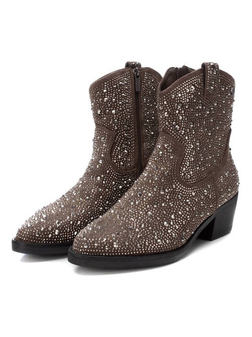Bottines femme style cowboy - Kiabi