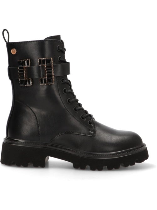 Bottines femme style militaire à lacets - Kiabi Bottines femme style militaire à lacets - Kiabi