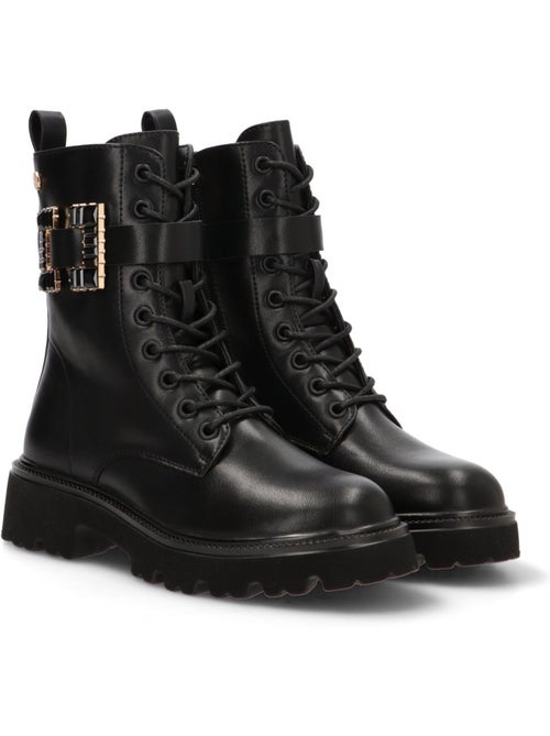 Bottines femme style militaire à lacets - Kiabi Bottines femme style militaire à lacets - Kiabi