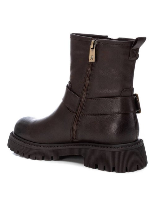 Bottines femme style motard à fermeture éclair - Kiabi Bottines femme style motard à fermeture éclair - Kiabi