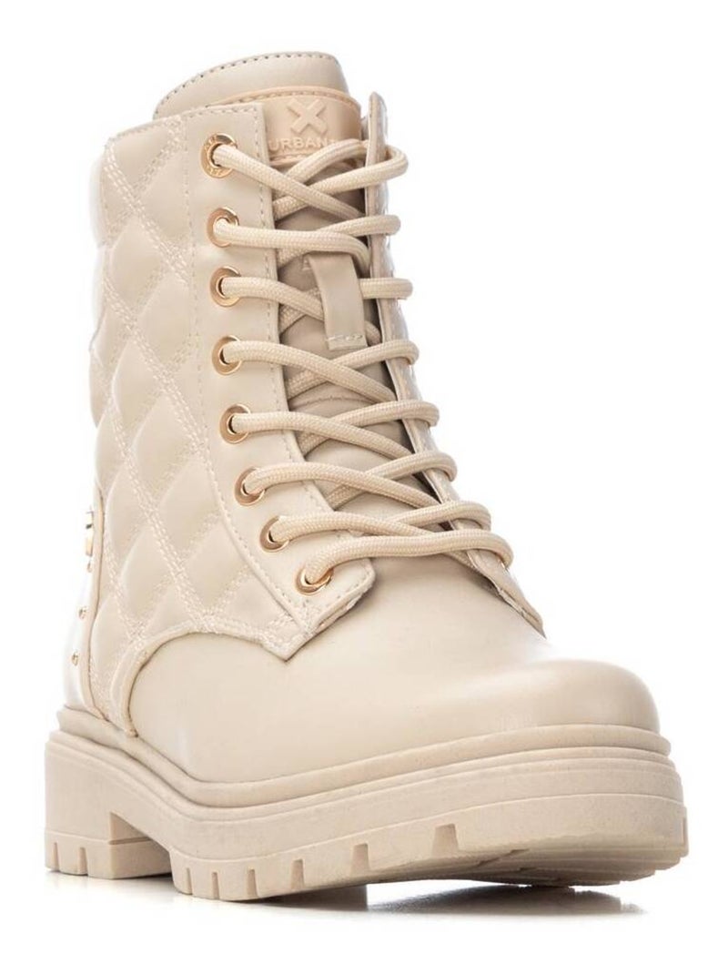 Bottines fillettes à fermeture éclair Beige - Kiabi