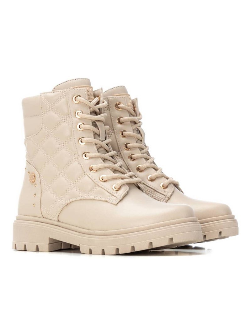 Bottines fillettes à fermeture éclair Beige - Kiabi